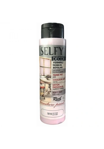 Rich Selfy Decor Vernikli Boya 500 cc 5818 LİLYUM
