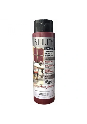 Rich Selfy Decor Vernikli Boya 500 cc 5828 BURGUNDY