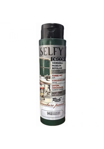 Rich Selfy Decor Vernikli Boya 500 cc 5848 AMSTERDAM GREEN