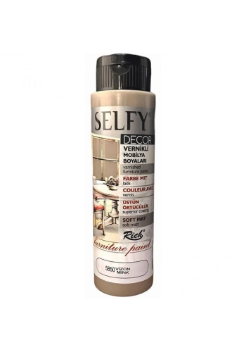 Rich Selfy Decor Vernikli Boya 500 cc 5850 VİZON