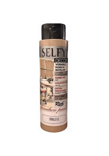 Rich Selfy Decor Vernikli Boya 500 cc 5856 LATTE