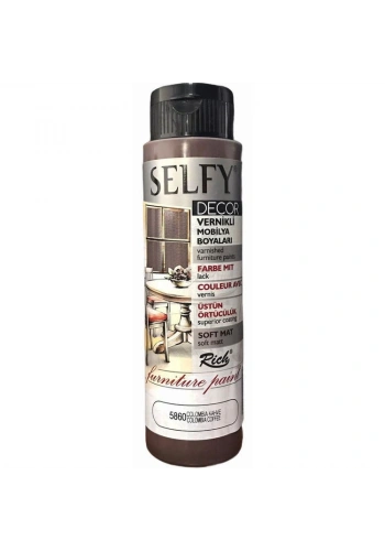Rich Selfy Decor Vernikli Boya 500 cc 5860 COLOMBİA KAHVE