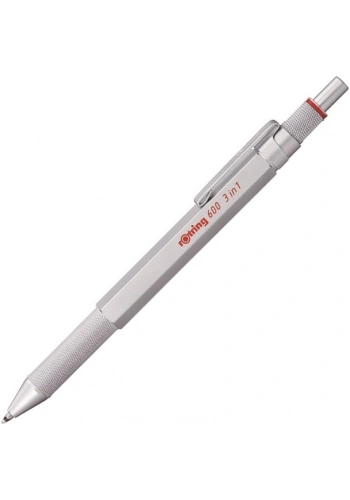 Rotring 600 MultiPen Üç Fonksiyonlu Versatil Kalem 0.5 Krom