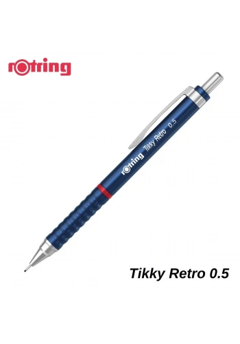 Rotring Tikky Versatil Uçlu Kalem 0.5mm Retro Metalik Mavi
