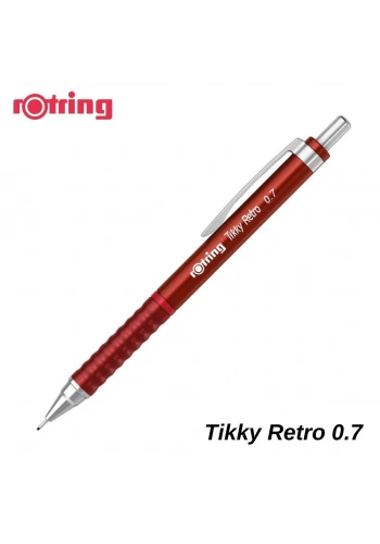 Rotring Tikky Versatil Uçlu Kalem 0.7mm Retro Metalik Kırmızı