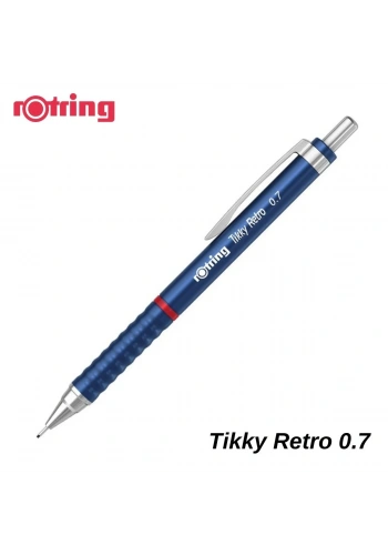 Rotring Tikky Versatil Uçlu Kalem 0.7mm Retro Metalik Mavi