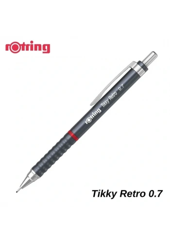Rotring Versatil Kalem Tıkky Retro Metalik Gri 0.7 MM 2202570