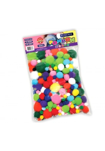 RUBENIS 10 RENK PONPON KARIŞIK 120 Lİ 5063