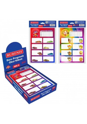RUBENIS OKUL ETİKETİ 3 LÜ ERKEK ÇOCUK MODEL RBE-E