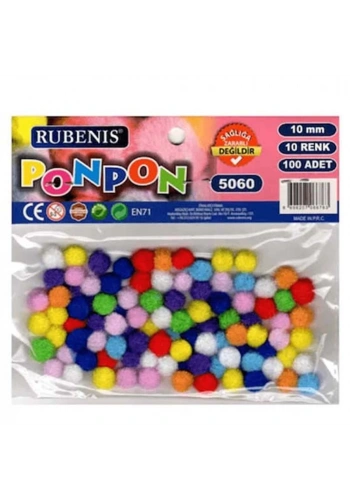 Rubenis Pon Pon 10 MM 10 Renk Karşk 5060