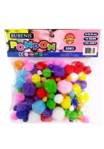 Rubenis Pon Pon 10 Renk Karışık 5063