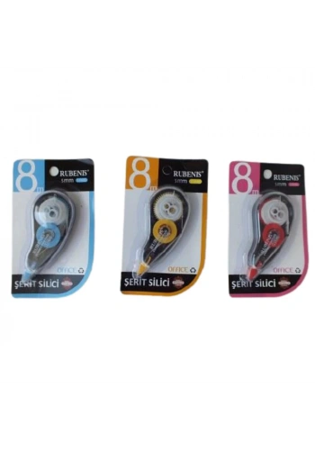 Rubenis Şerit Silici 5mmx8mt 3 Renk 1008
