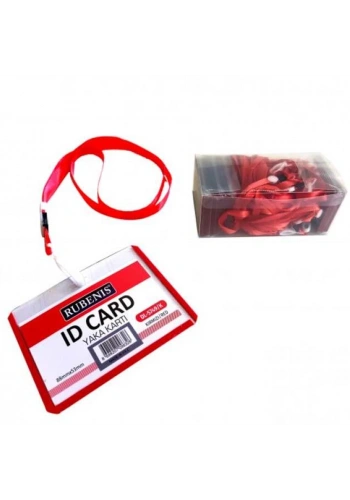 Rubenis Yaka Kartı İpli Kırmızı DL-5749