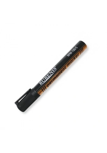RUBENIS YUVARLAK UÇ PERMANENT MARKER SİYAH RPM-100S