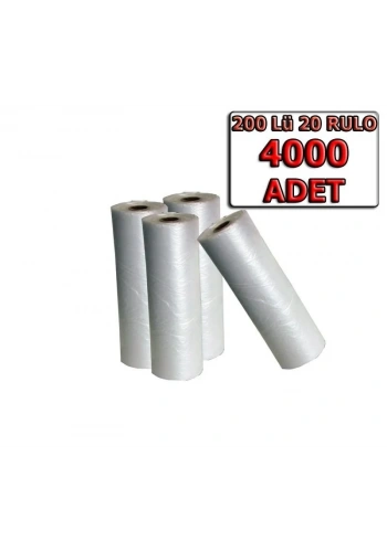 Rulo Hışır Poşet Manav Büyük Boy ( 20 Rulo )