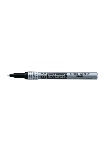 Sakura Pen-Touch Permanent Metallic Marker Kalem 1.0 mm Silver 41302