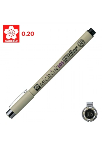 Sakura Pigma Micron Teknik Çizim Kalemi 005 0.2mm Siyah