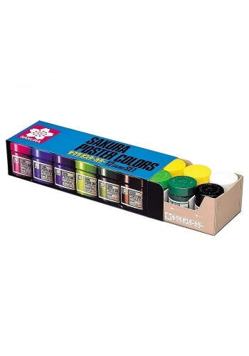 Sakura Poster Color Guaj Boya Seti 12 Renk x 30 cc.