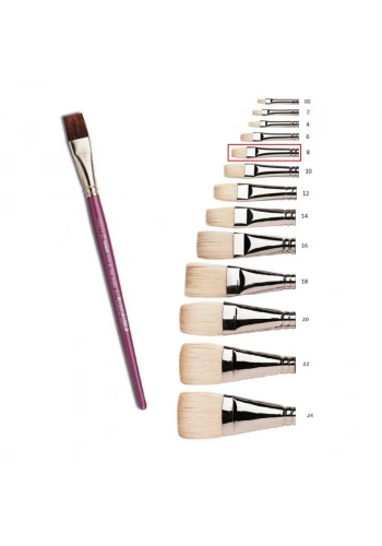 SAMUR 8 No YAĞLI BOYA FIRÇASI