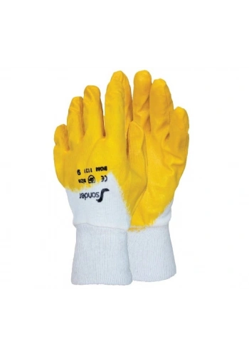 SANDER İŞ GÜVENLİĞİ NİTRİL SARI ELDİVEN NP01 NO 9 - G005582