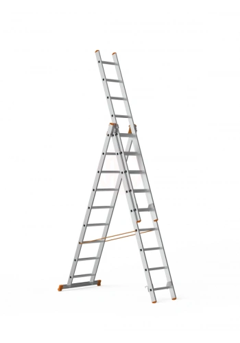 Saraylı A Tipi Endüstriyel Merdiven 3x9 Basamaklı 741 Cm