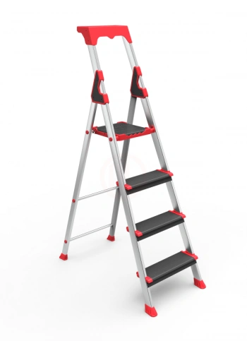 Saraylı Alüminyum Profesyonel Merdiven 4 Basamaklı