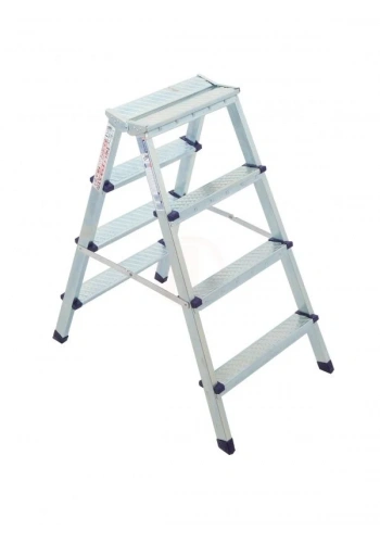 Saraylı Metal Çift Çıkışlı Merdiven 2+2 Basamaklı