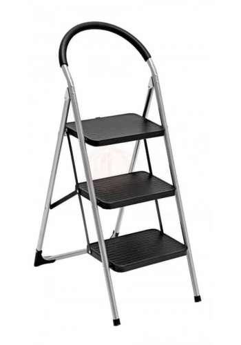 Saraylı Pratik Lüks Mega Metal Merdiven 3 Basamaklı