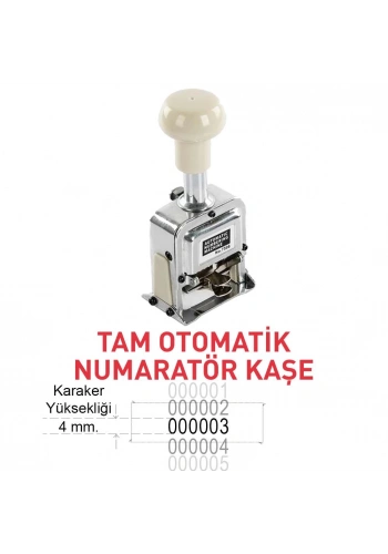SARFF NS06 KROM OTOMATİK NUMARATÖR 6 HANE 15314406