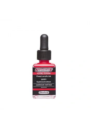 Schmincke Aero Color Akrilik Mürekkep 28 ml. 831 Cadmium Red Hue