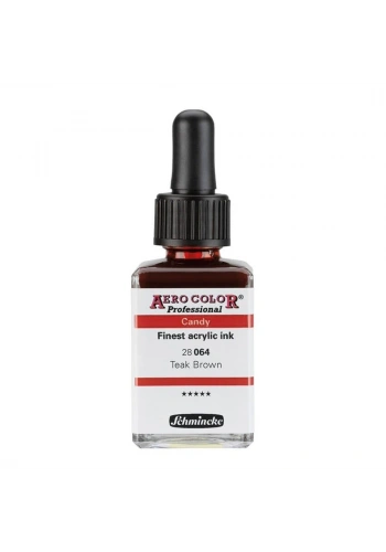 Schmincke Aero Color Akrilik Mürekkep 28 ml. 064 Candy Colors Teak Brown