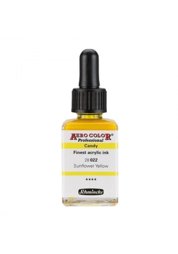 Schmincke Aero Color Akrilik Mürekkep 28 ml. 022 Candy Colors Sunflower Yellow