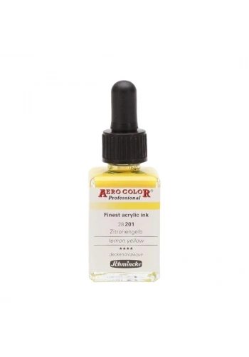 Schmincke Aero Color Akrilik Mürekkep 28 ml. 201 Lemon Yellow