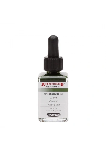 Schmincke Aero Color Akrilik Mürekkep 28 ml. 503 Olive Green