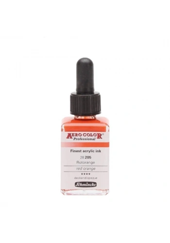 Schmincke Aero Color Akrilik Mürekkep 28 ml. 205 Red Orange
