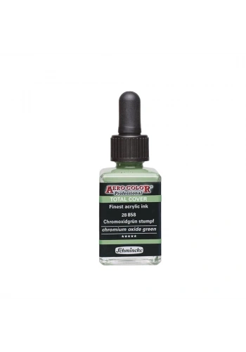 Schmincke Aero Color Akrilik Mürekkep 28 ml. 858 Chromium Oxide Green