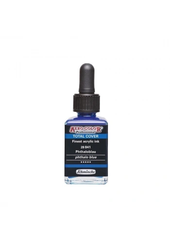 Schmincke Aero Color Akrilik Mürekkep 28 ml. 841 Phthalo Blue