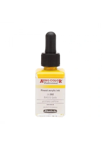 Schmincke Aero Color Akrilik Mürekkep 28 ml. 202 Pimary Yellow