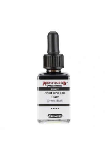 Schmincke Aero Color Akrilik Mürekkep 28 ml. 072 Candy Colors Smoke Black