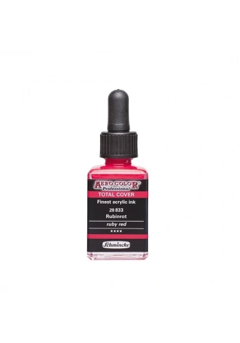 Schmincke Aero Color Akrilik Mürekkep 28 ml. 833 Ruby Red