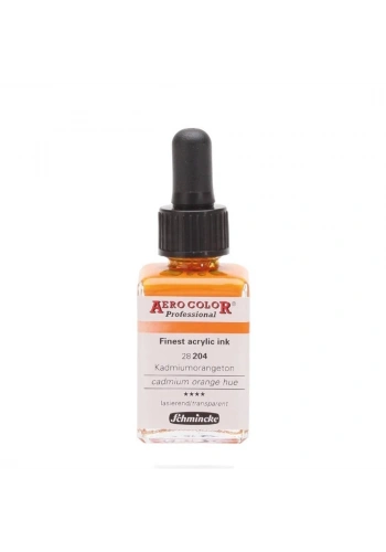 Schmincke Aero Color Akrilik Mürekkep 28 ml. 204 Cadmium Orange Hue