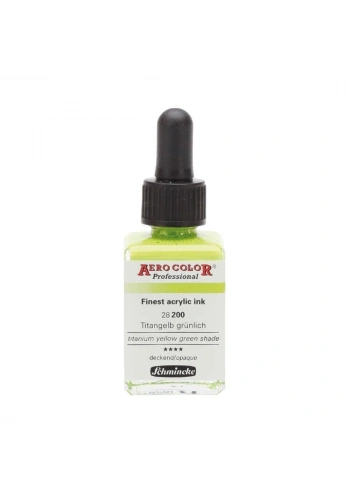 Schmincke Aero Color Akrilik Mürekkep 28 ml. 200 Titanium Yellow Green Shade