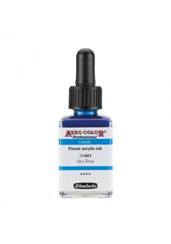 Schmincke Aero Color Akrilik Mürekkep 28 ml. 041 Candy Colors Sky Blue