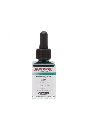 Schmincke Aero Color Akrilik Mürekkep 28 ml. 500 Phthalo Green