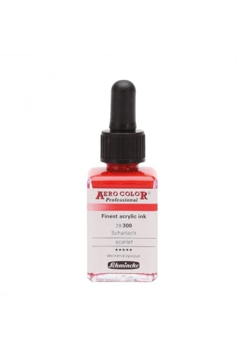 Schmincke Aero Color Akrilik Mürekkep 28 ml. 300 Scarlet