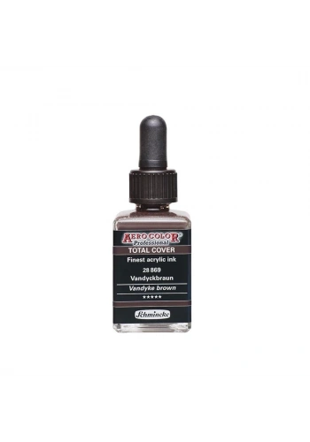 Schmincke Aero Color Akrilik Mürekkep 28 ml. 869 Vandyke Brown