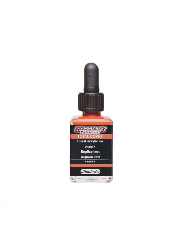 Schmincke Aero Color Akrilik Mürekkep 28 ml. 867 English Red