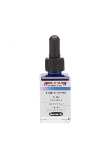 Schmincke Aero Color Akrilik Mürekkep 28 ml. 403 Sapphire Blue