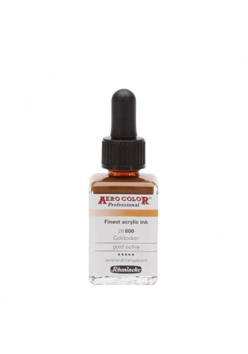 Schmincke Aero Color Akrilik Mürekkep 28 ml. 600 Gold Ochre