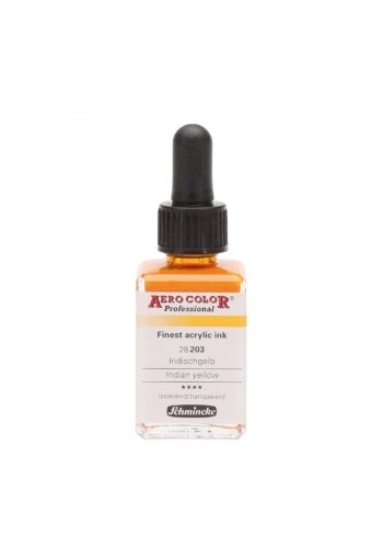 Schmincke Aero Color Akrilik Mürekkep 28 ml. 203 Indian Yellow